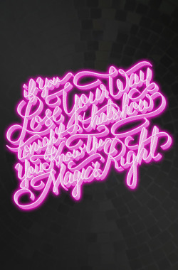 davidresto:  Doin’ It RightInspired by one of the tracks on Daft Punk’s new album, “Doin’ It Right,” is meant to have a retro, neon, and disco vibe.Are you doin’ it right?Portfolio / Society6 