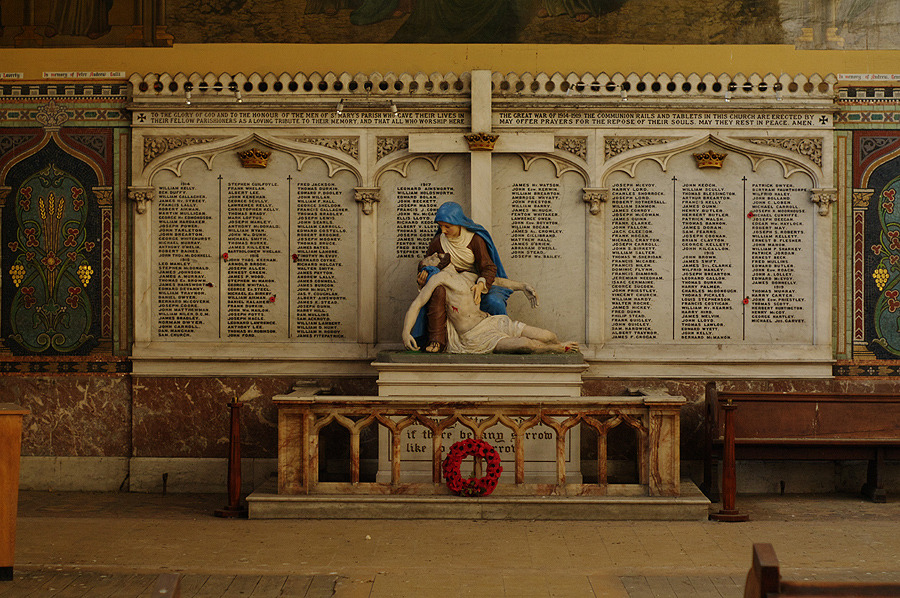 WW1 memorial to the fallen of the parish. St Mary’s, Bradford
The demand for food parcels has grown to such a degree that food has to be brought in by the pallet load from a local supermarket chain. In the early days the food was donated by...