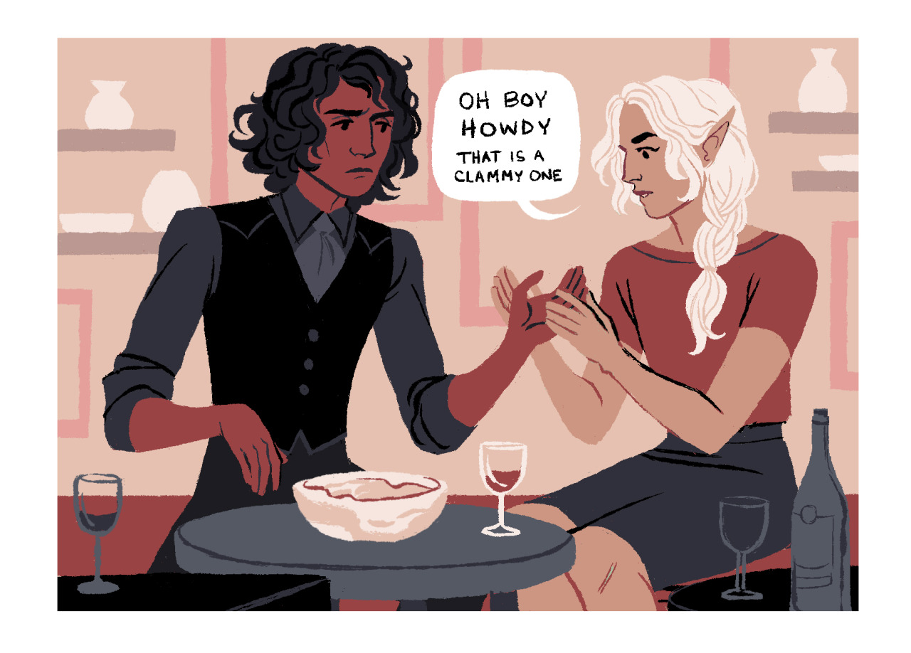 emstantinople: hot date at the chug ‘n’ squeeze i feel u kravitz, i too have