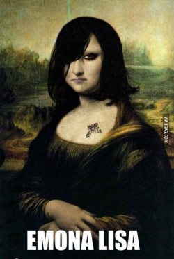 9gag:  Emona Lisa 