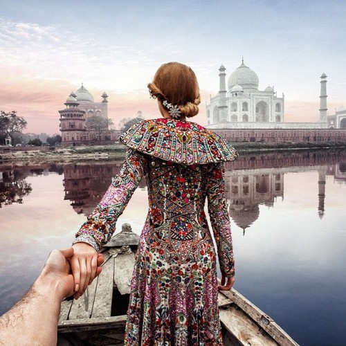 the-proper-suit:  #FollowMeTo The Taj Mahal With @YourLeo. This Is The Second Photo We Did In Agra. It Was Extremely Difficult Finding The Spot To Shoot This Great Landmark From The Back As There Is A Big Fence And Police Surrounding The Area. Which