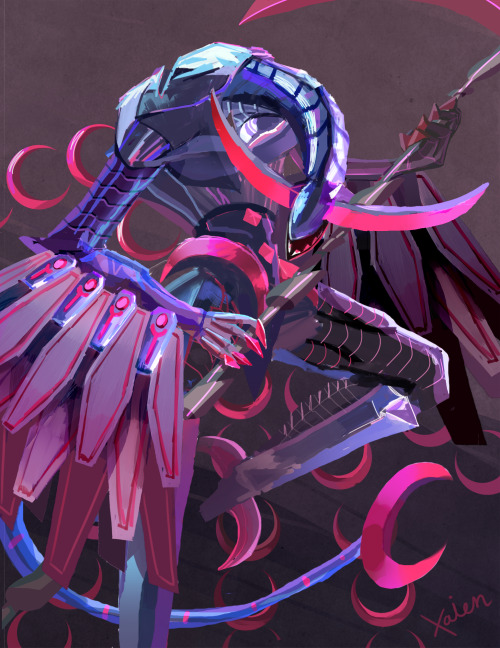 xaienarts:  oh man i spent way too long on something that was supposed to be a scribble,,,, Hideous from Bayo2!! major refs were used because these guys are crazy. i couldnt even understated the staff