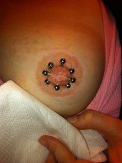 Extreme Nipple Piercings