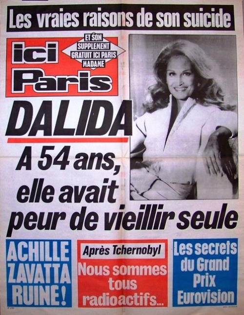 39adamstrand:In January 1967, Dalida and her boyfriend Luigi Tenco appeared at the San Remo music fe