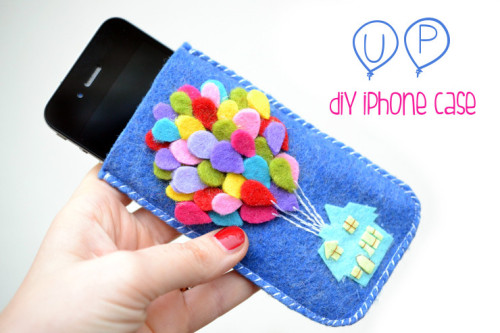 DIY UP Felt iPhone Case Tutorial from Chocolate &amp; Craft .Do you know someone who loves the movie