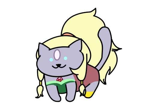 retfaer:  datcandraw:     Hey, so I made some designs of Steven Universe characters as cats. You should totally check them out at http://www.redbubble.com/people/datcandraw?ref=account-nav-dropdown. Also, Peridot is on my redbubble.  @unreal-ghost 