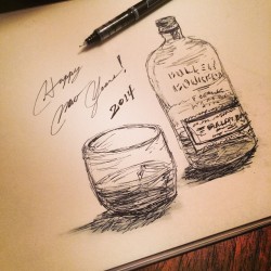 Cheers. Here’s to an enthusiastic celebration of 2013 and a warm welcome 2014. #sketch