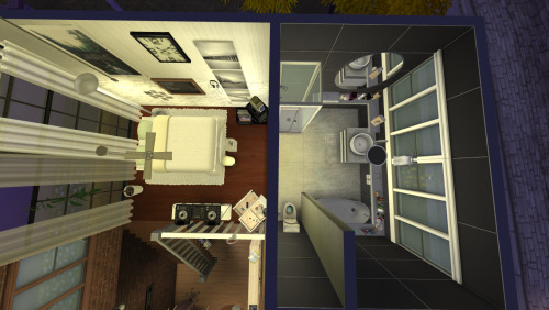 chicagosims: Sims 4 Studio Apartment* 1 bed 1 bathLofted76,000 Simoleans DOWNLOAD (all CC included!)