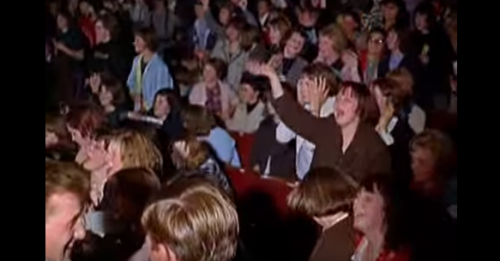 Rolling Stones fans getting excited during a 1966 performance of “Paint It Black”