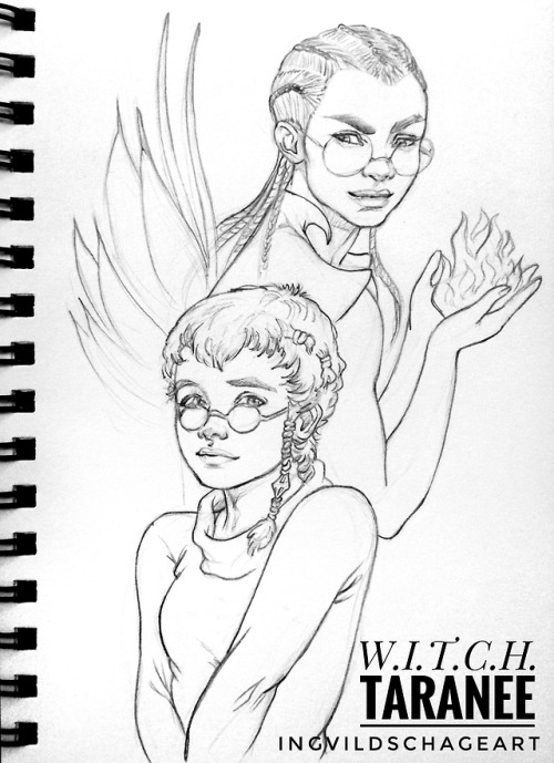 Here’s Taranee, the second of my W.I.T.C.H. portraits, and I really feel on a roll!This was very f