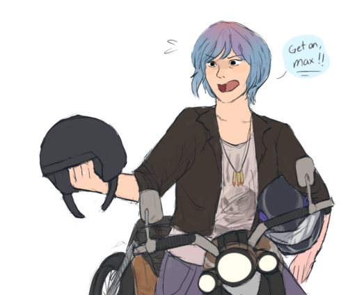 If Chloe had a junky old motorbike instead of her truck… :0Bonus: