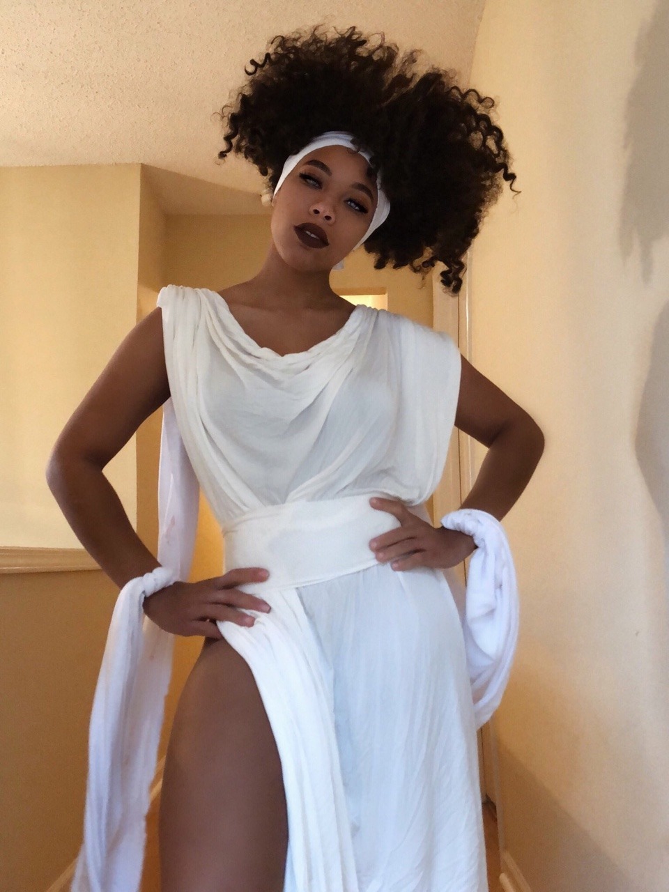dmcoffee: kieraplease: I know it’s way too early. But here’s a dress I made for