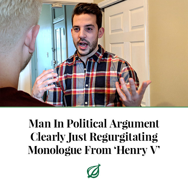 theonion: BALTIMORE—Demonstrating far more passion for his beliefs and capacity