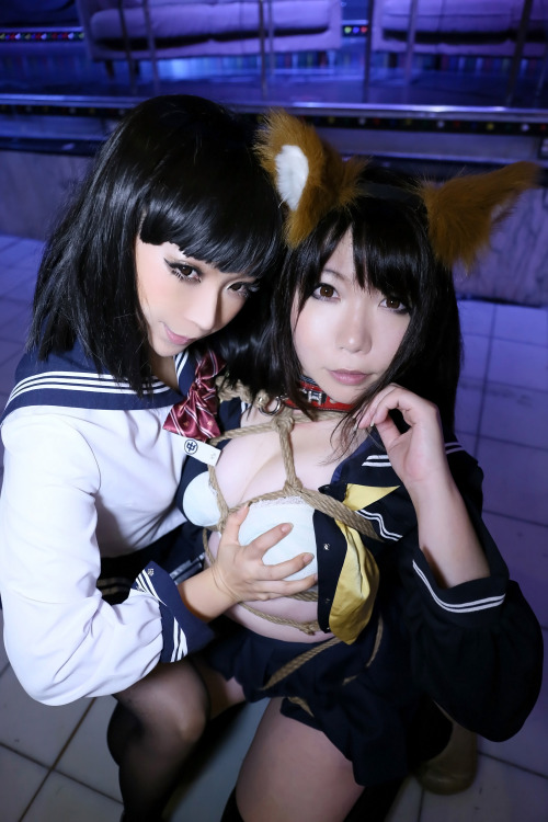 Cute Cosplay GIrl Higurashi Rin & Higurashi Ran (Kitsune-Chan 2) 1-11