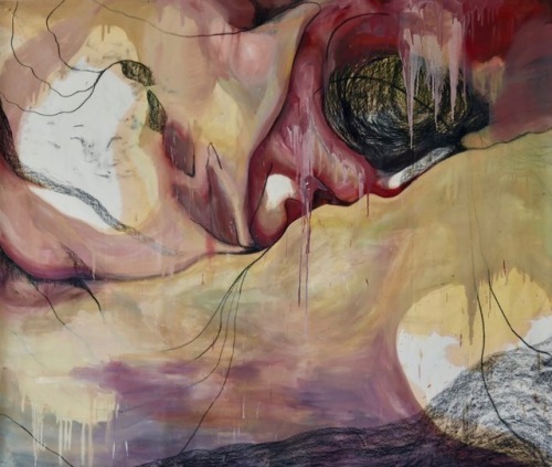 Untitled, 200x250cm, oil & charcoal on canvas