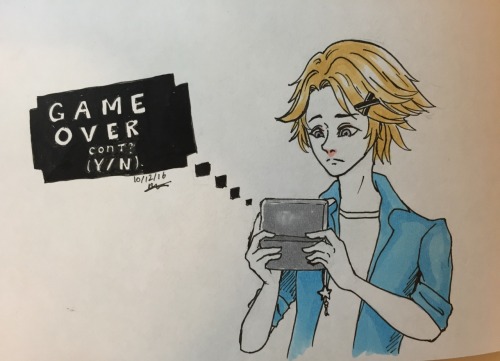 Inktober 12 Yoosung from Mystic Messenger