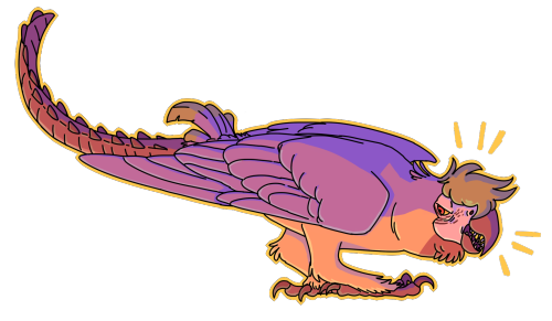 art trade for @apiaster-art  with an angry macaw