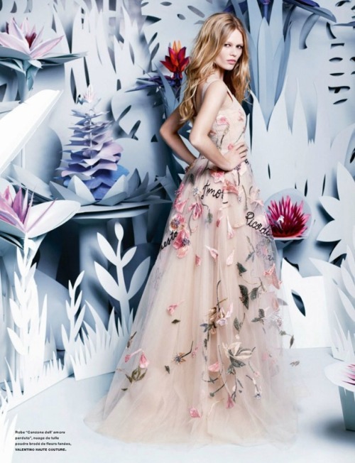 &ldquo;Belle Plant&rdquo; Número March 2015. Anna Ewers by Karl Lagerfeld, styling Va