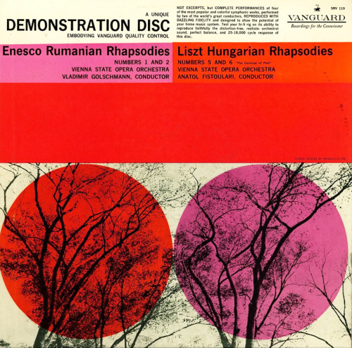 Ronald Clyne, Demonstration disc record, Enesco Rumanian Rhapsodies  / Liszt Hungarian Rhapsodies, 1