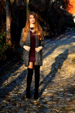 fashion-tights:  Longline Cardigan