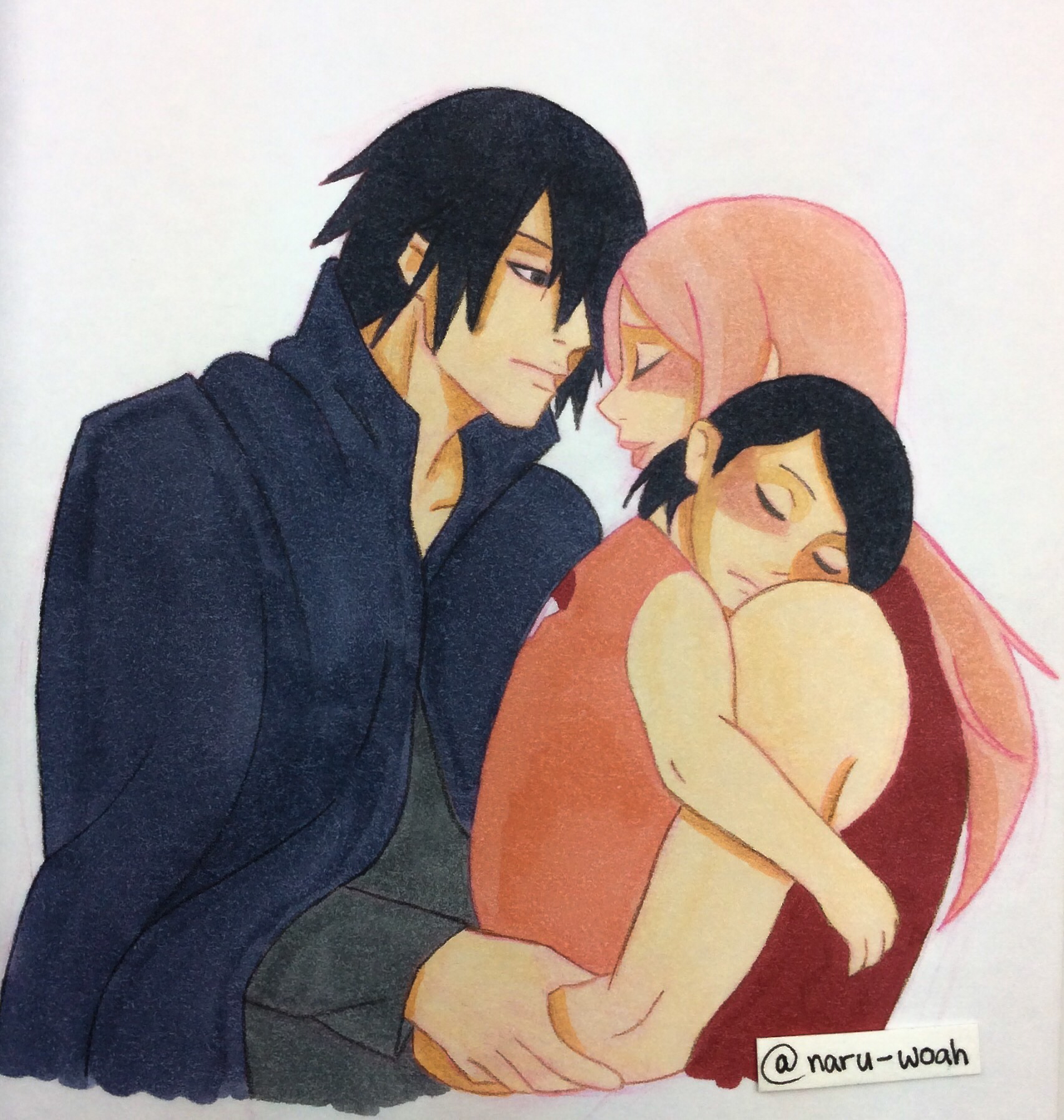 naru-woah:  Sasusaku Month | Day 7 | Love You GoodbyeI just want him to stay with