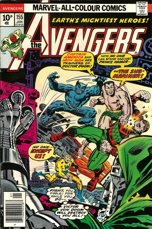 Porn photo Avengers No. 155 (Marvel Comics, 1977). Cover