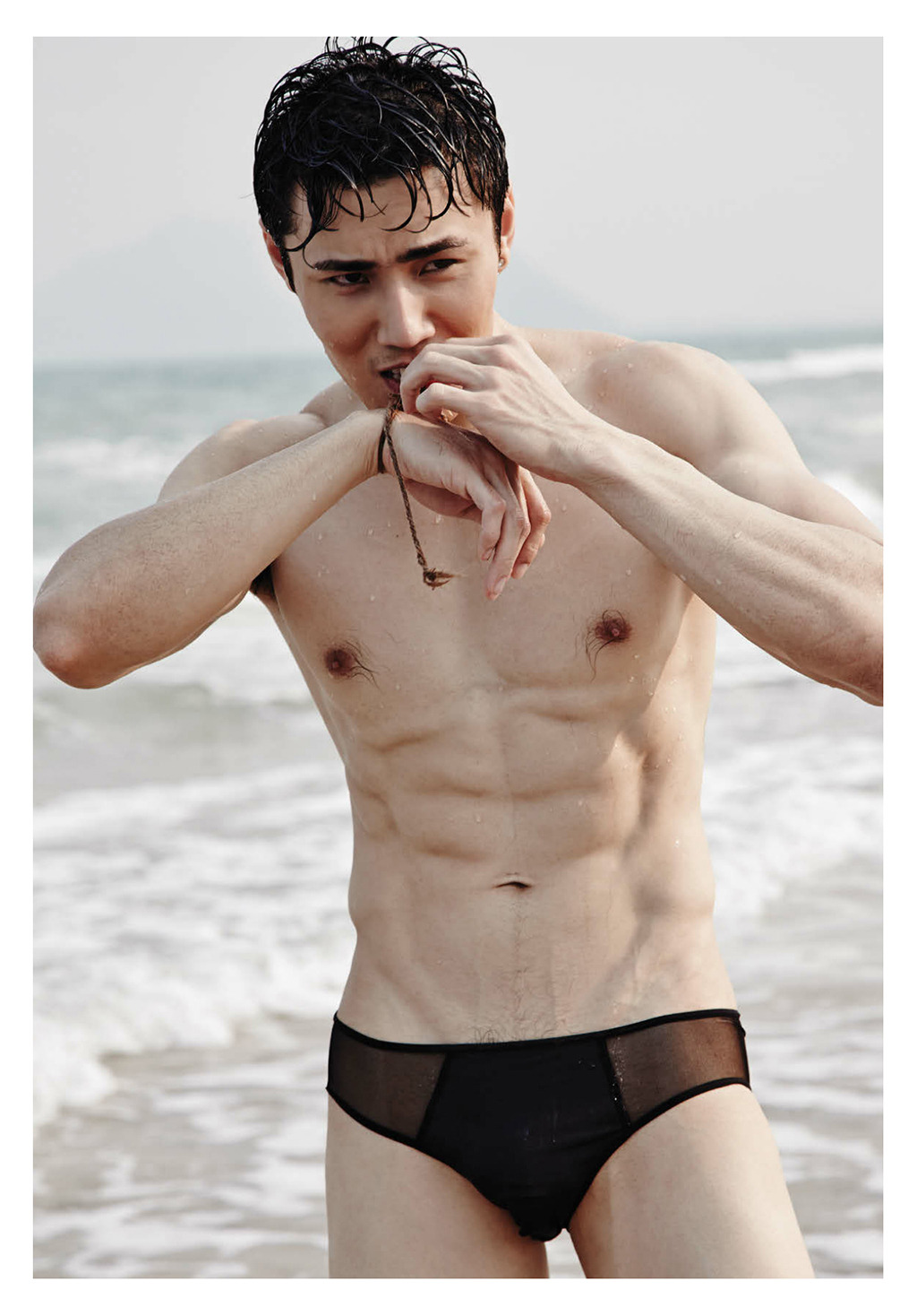 siamcuteboy:  hunkxtwink:  “Big” Phisut Liabprasert Thai Model for naGUY Magazine