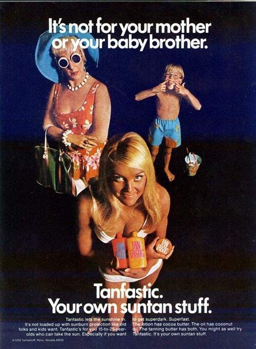 Tanfastic ad, 70s