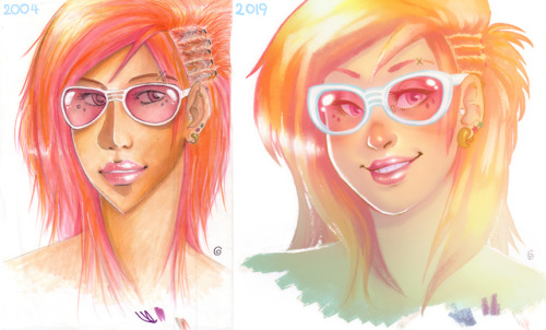 A redraw of an 15~ year old picture of mine!If have an art Instagram now, too - it’s also glasworks 