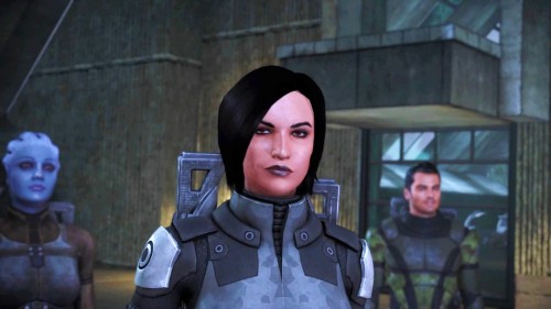 littlebirdofprey: I’ve always loved this smug look Shepard has on Noveria when Anoleis gets ar