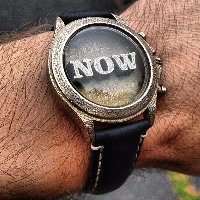 xombiedirge:  The ‘NOW’ Artwatch by Troy Gua / Tumblr Bronze-infused stainless