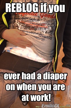 luvdiaperz:  emiliodl:  Reblog if you ever had a diaper on when