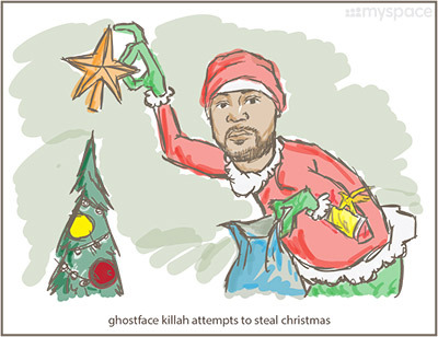 A Very Wu-Tang Holiday: Christmas Rules Everything Around Me What better way to celebrate the holiday season and the 20th anniversary of ‘Enter The Wu-Tang (36 Chambers)’ than with this collection of downloadable Christmas cards by Shea Serrano? We