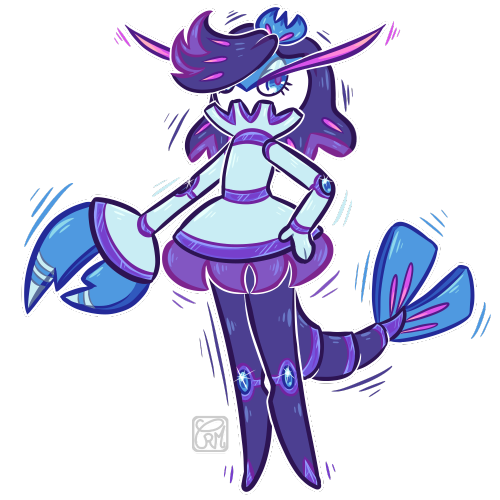 Pokefusion commission for @/soft-sheep on dA(Tsareena + Clauncher)