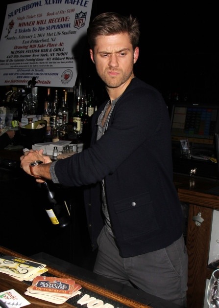 brittanysdao:This might be my new favorite picture of Aaron Tveit. Look at the struggle of trying to