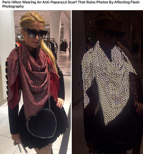 vaguely-problematic:thecatandthemoon:honeypunks:#girlboss voice become ungovernable (via @cupcakesandtv)   Actually, the way how this works is pretty neat.This Guy Has Invented A Scarf That Can Make You Invisible In Photos   i know what i’d use it