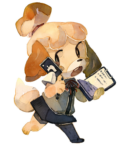 bluekomadori:   Here you go! I had to check my ac to remind myself how my villager looked like and this is how I found him. (I kind of got into ac mood and drew Isabelle and my fav villagers Henry and Kicks too) 