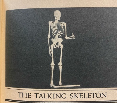 theprofessional-amateur-deactiv:theprofessional-amateur-deactiv:A few of the wild images that came across my desk in the archives today. Most come from this publication The transparent man yelling at the heavens The talking skeleton giving you 👍This