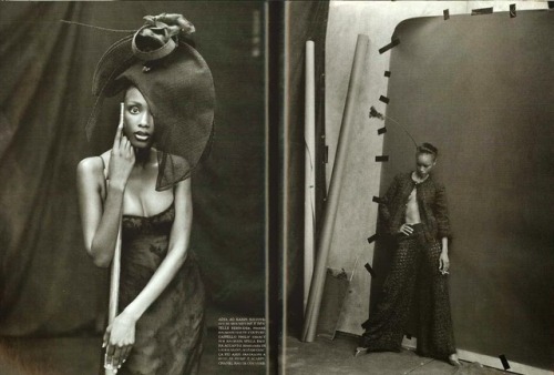 fakemargiela: Alek Wek, Kadra Ahmed Omar, Kiara Kabukuru, Debra Shaw, Margareth Lahoussaye-Duvigny a