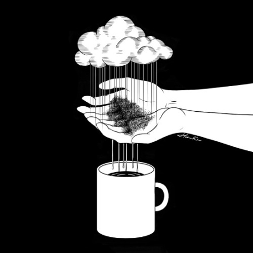 bestof-society6: ART PRINTS BY HENN KIM   Hand Drip Coffee  Contact  Sleeping Pill  Bless You   Acro