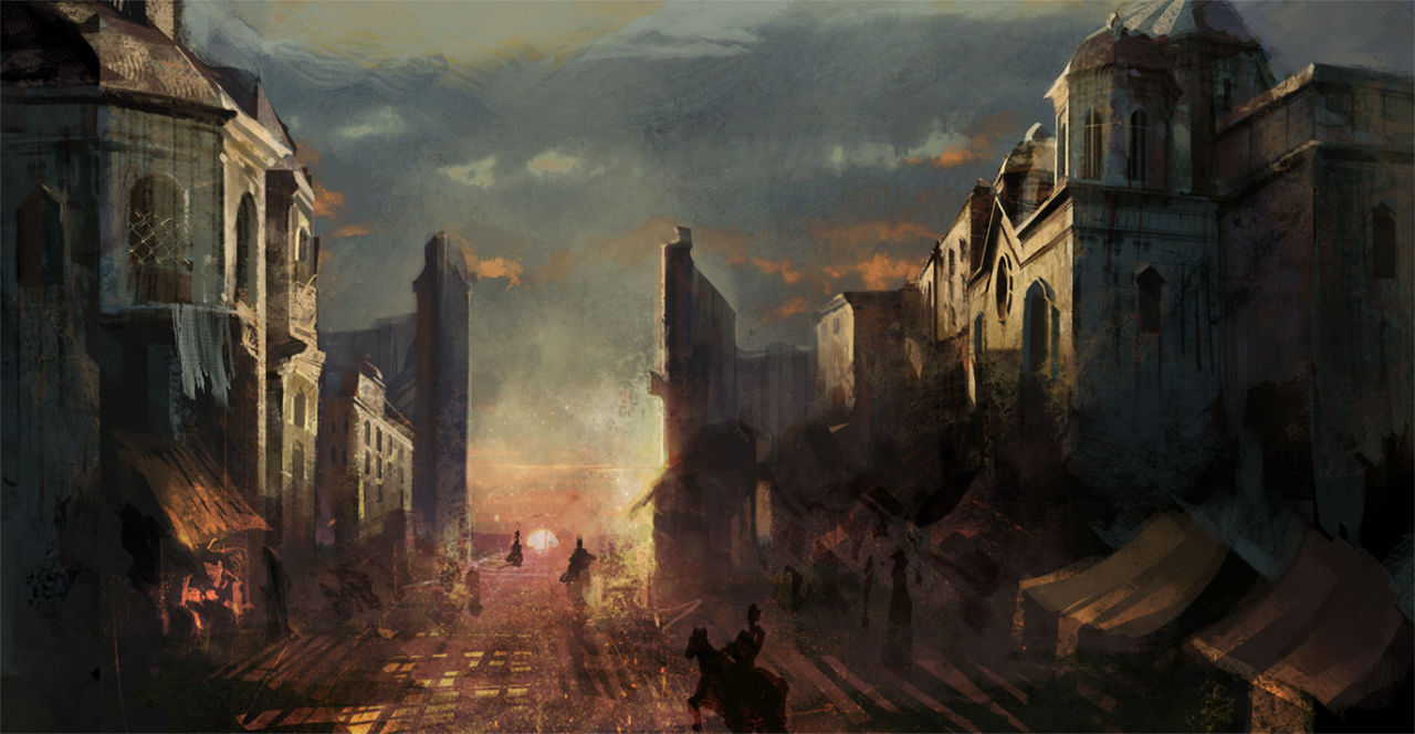 fantasy-art-engine:  Cityscape by Natha Niel 