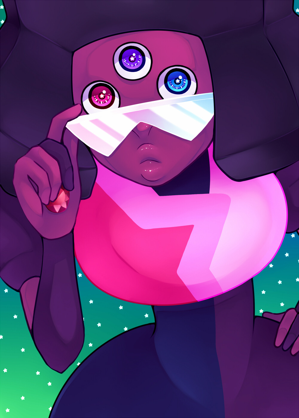 majigoma:  garnet is my favourite steven universe character, so i just had to draw