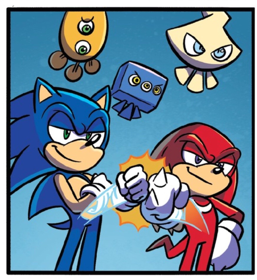 picture Sonic X Knuckles Ship idw comics