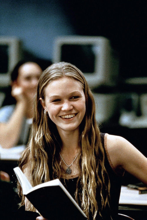 books0977:  Julia Stiles, as Kat Stratford, reading in 10 Things I Hate About You (1999). In 10 Thin