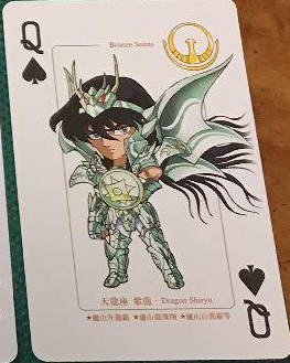 Loving how they made Seiya the King of Spades while Shiryu is the Queen!