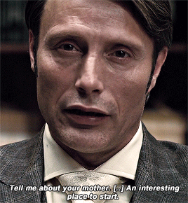 hannibalgifs:#that’s not how therapy works, will