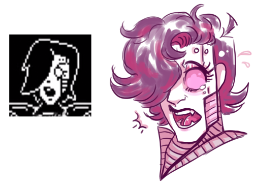 noxxigirl:buncha mtt face redraws ~