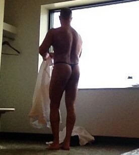 thong-jock:  Sexy, fit, married thong buddy likes to wear his muscleskins thongs to swim.laps at the gym pool. I would cum in my suit without touching myself if I saw that. Love his thong strap play in the locker room. 