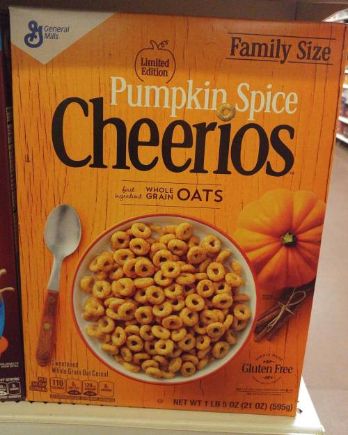 What the actual Fuck? #pumpkinspice #cheerios #whyAmerica