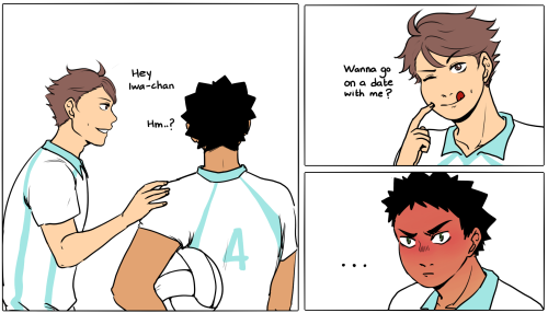 asternara:Read from left to rightApril fools? IwaOi day? Once again thank you @aceiwa-chan for the i